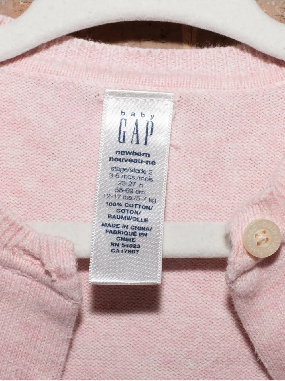 GAP size months